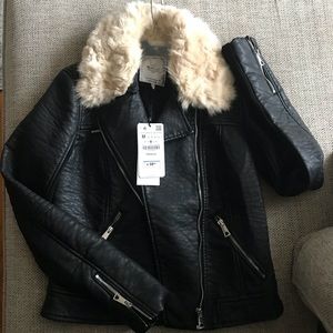 Zara Faux leather jacket